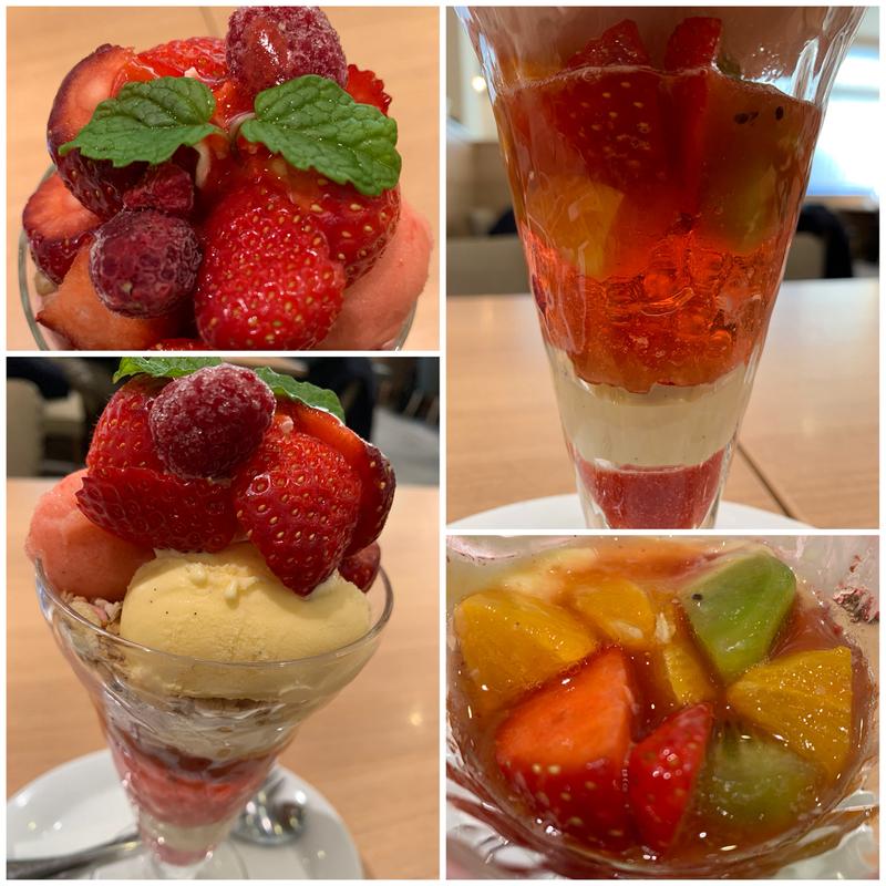 あまおうのフルーツマチェドニアサンデー(デニーズ 上板橋店)