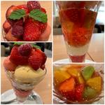 あまおうのフルーツマチェドニアサンデー