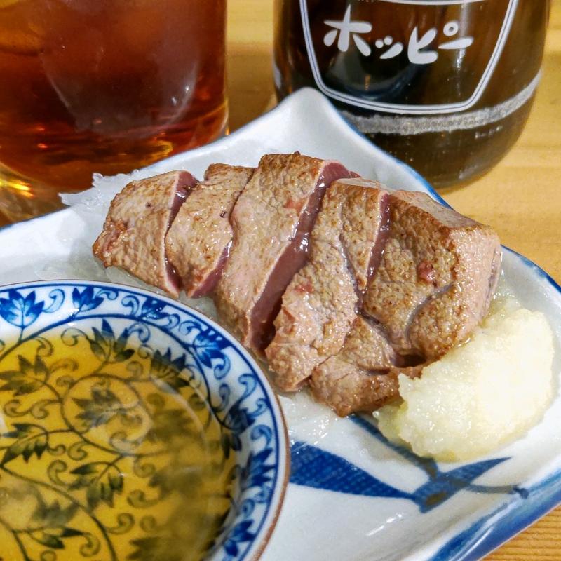 朝挽きレバテキ(大衆酒場 BEETLE 野毛)