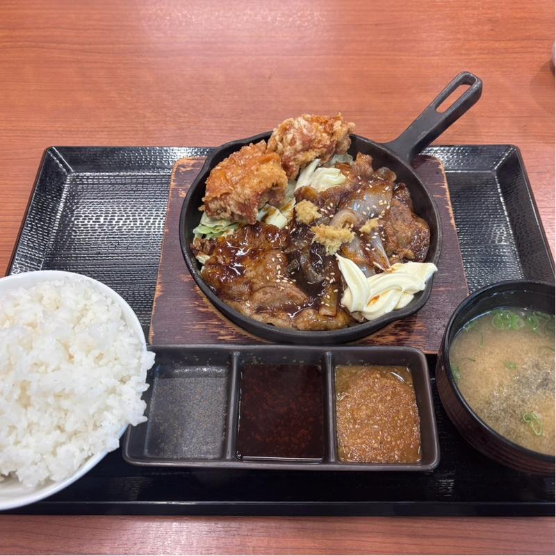 からあげ生姜焼き定食(からやま 愛知高浜店)
