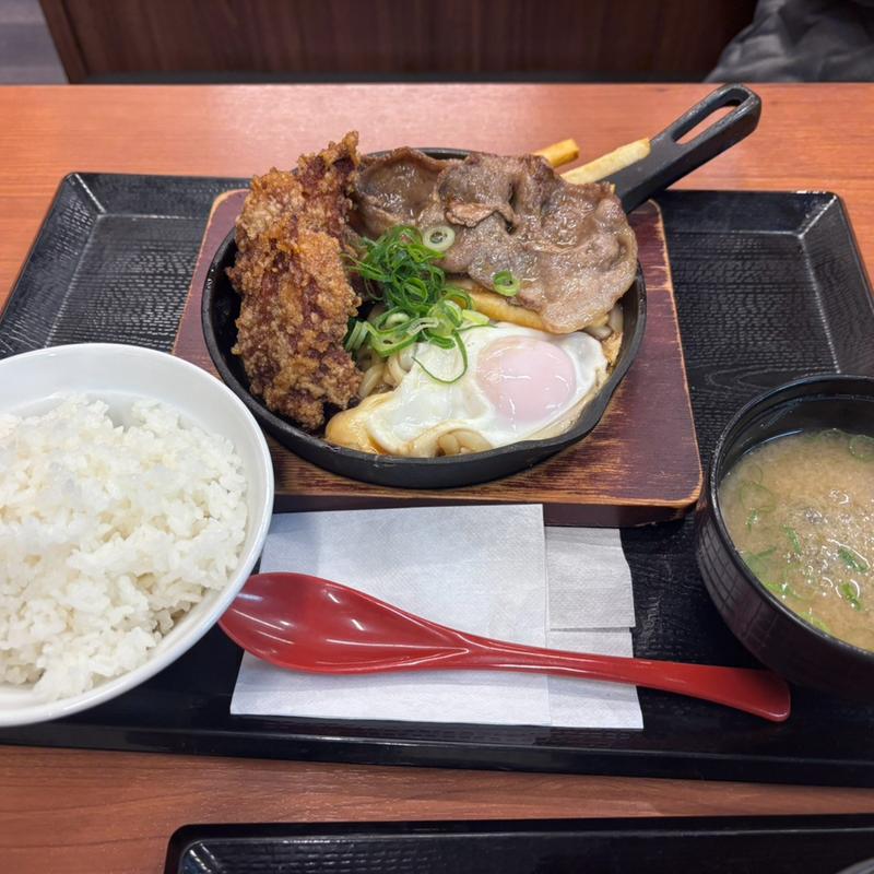 特選醤油からあげすき焼き盛り定食(からやま 愛知高浜店)