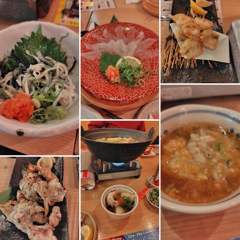 贅沢国産ふぐ三昧コース(目利きの銀次　キャッセン大船渡店)