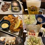 鶏の唐揚げ、生つくねチーズ、牛タン焼きほか