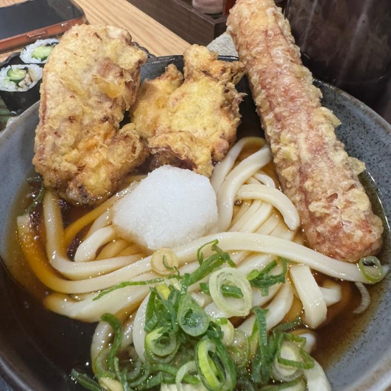 とりちく天おろしぶっかけうどん(川久麦笑)