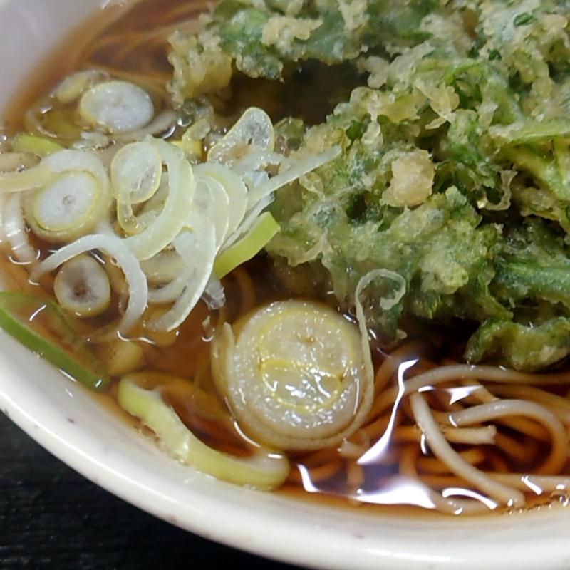 春菊天そば(あり賀せいろう )