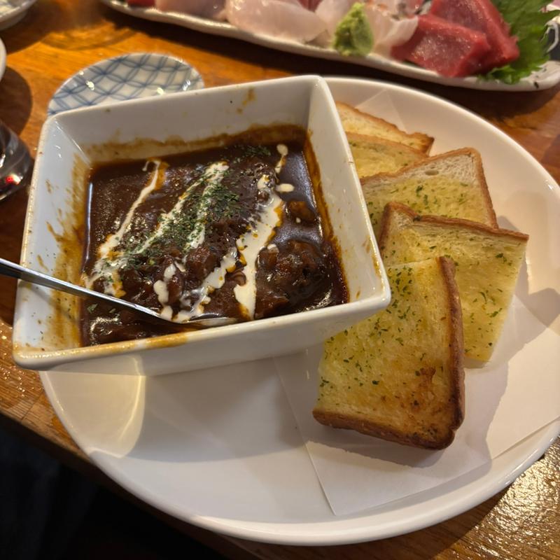 石垣牛赤ワイン煮込みバケット添え(ひとし 石敢當店 )