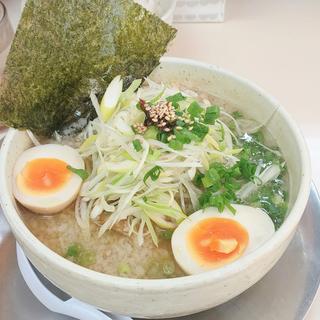 ねぎそば 背脂 玉子