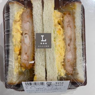 海老カツタマゴサンド(ローソン 鶴ヶ島若葉店)