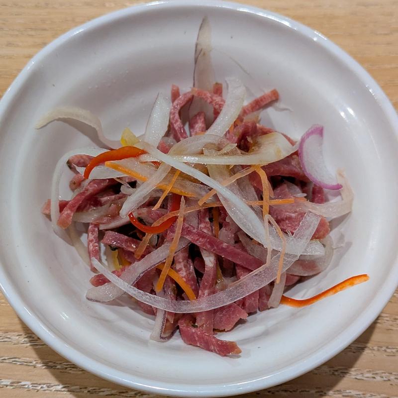 牛タンスモーク_サラダ仕立て(牛たん炭焼き 利久 中央通り店 （ぎゅうたんすみやき りきゅう）)