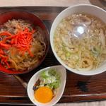 あかね風牛丼セット(武州うどんあかね&みどりダイニング)