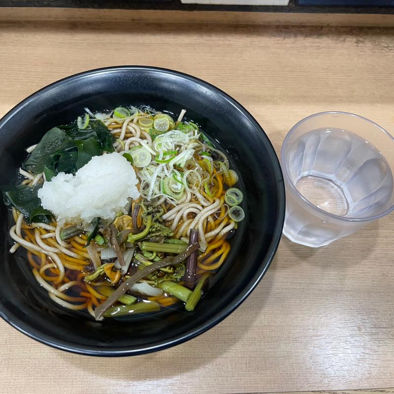 山菜おろしそば(そば処中山道 大宮Dila店)
