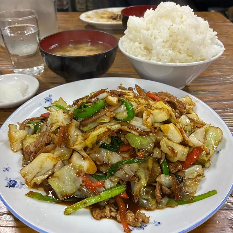 キャベツ味噌炒め ご飯大盛り(いづみ亭)