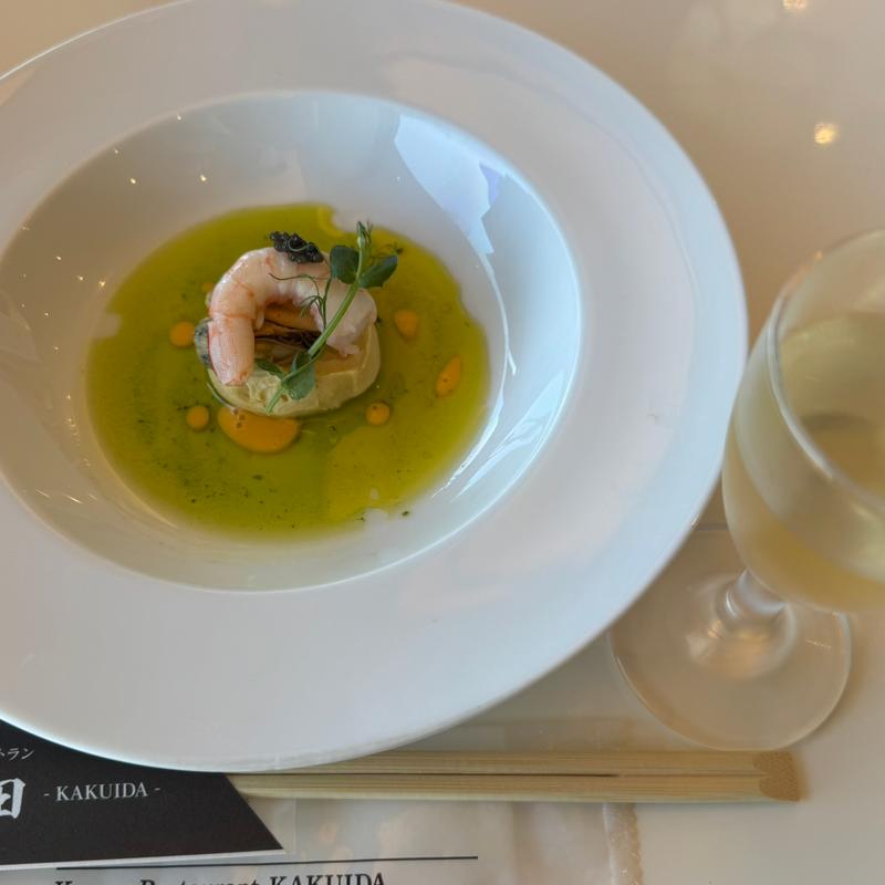 黒酢ランチコース（食前酢＆海鮮のオランデールソース）(黒酢レストラン「黒酢本舗　桷志田」)