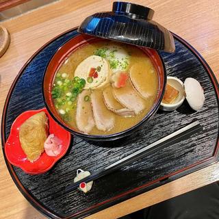 観音寺Soba 伊吹いりことイヅツ白みその香川雑炊風セット(鶏Soba Toraや)