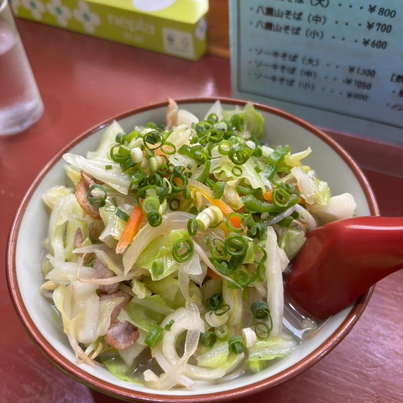 野菜そば(小)(明石食堂 （あかいししょくどう）)