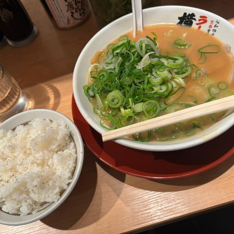 ラーメンライスセット&からあげ3個(ラーメン横綱 クリスタ長堀店)