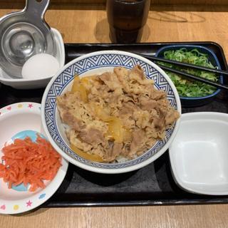 ねぎ玉牛丼アタマの大盛(吉野家 池袋北口店)