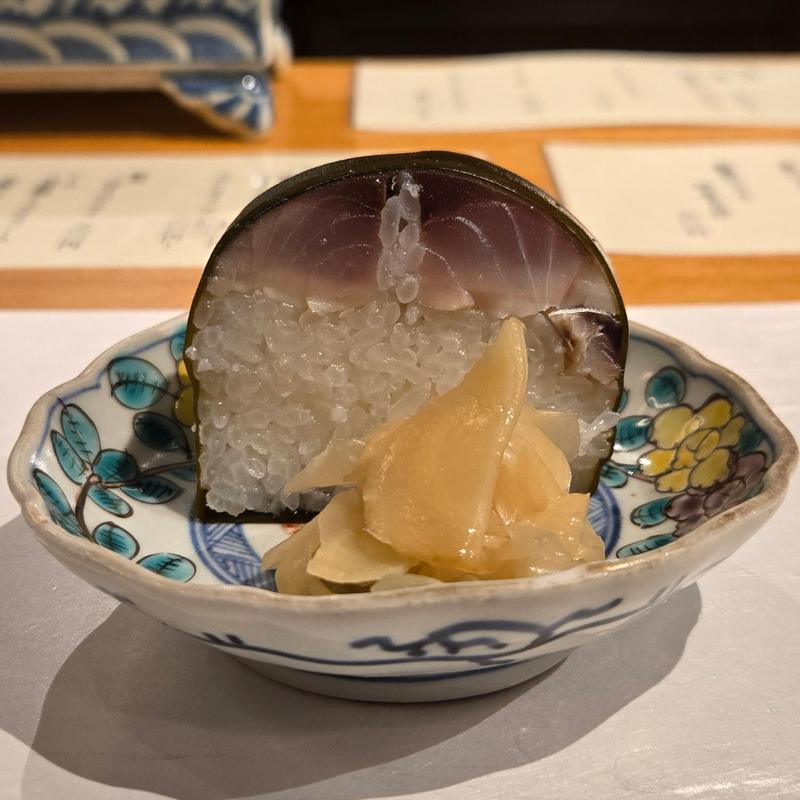 〆の鯖寿司(洋食堂すずき)