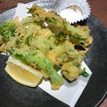 菜の花とタラの芽の天ぷら