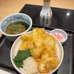 鶏玉おろし天丼セット