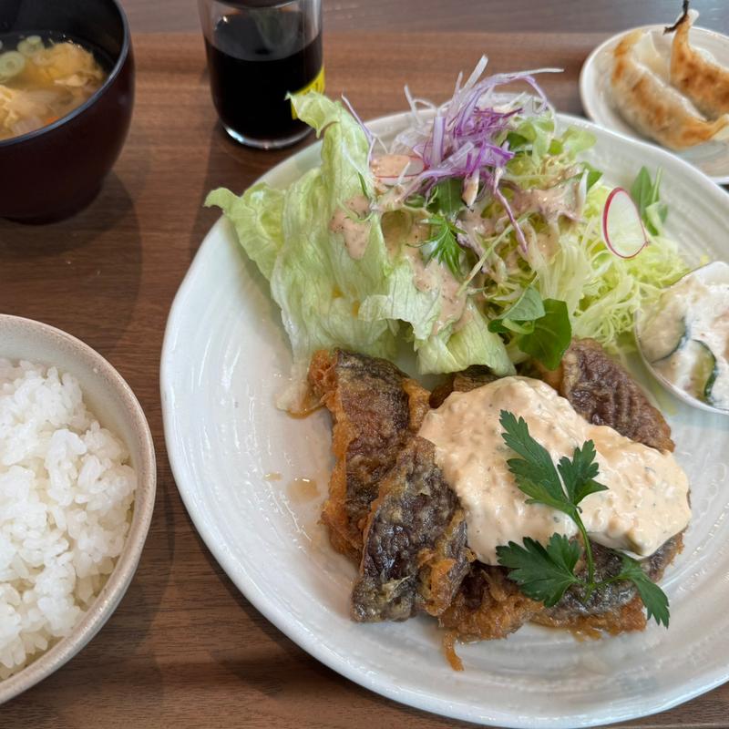 しいたけ南蛮定食(森の駅NATSUO)