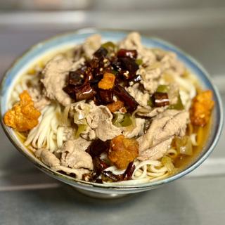 唐辛子肉うどん(ベルクス 東墨田店)