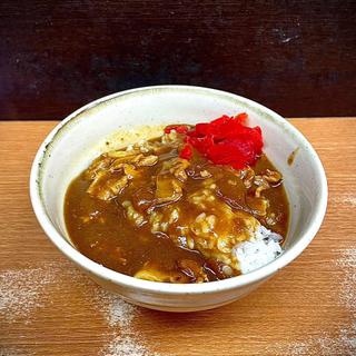 カレー丼セット そば 春菊天 玉子