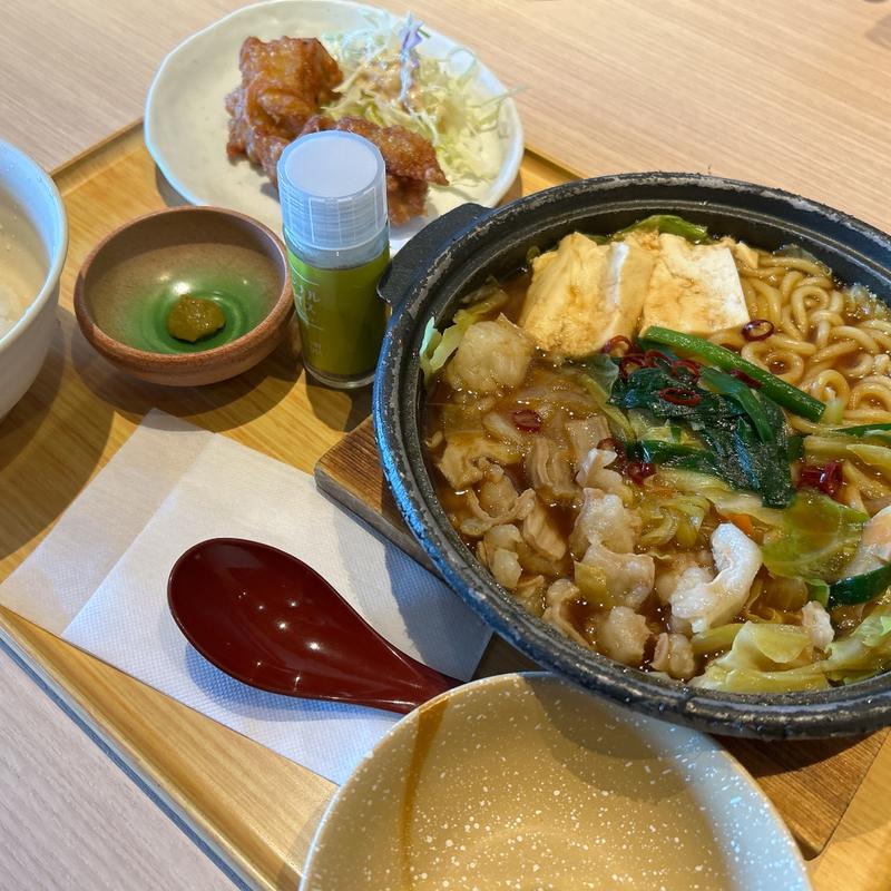 もつ鍋定食（から揚げ小鉢付）(やよい軒 姫路飾磨店)