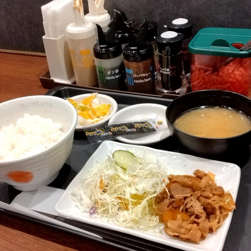 得朝牛皿定食(松屋 西五反田店 )