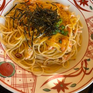 カラスミと蟹のペペロンチーノ(洋麺屋五右衛門 新座店)