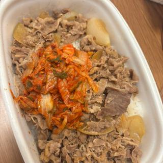 キムチ牛丼　メガ盛り(すき家 善通寺上吉田店 )