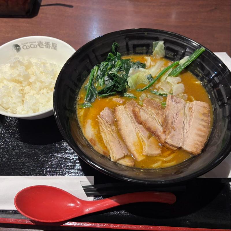 カレーチャーシューラーメン(CoCo壱番屋 高浜一本木店)