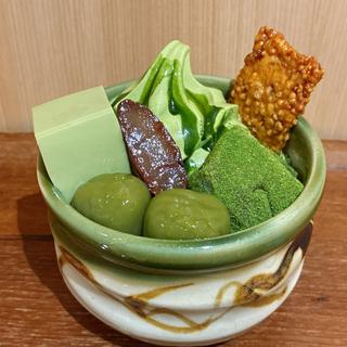 抹茶パフェ(甘党まえだ ホワイティうめだ店)