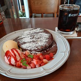 とろけれ濃厚チョコレートホットケーキ