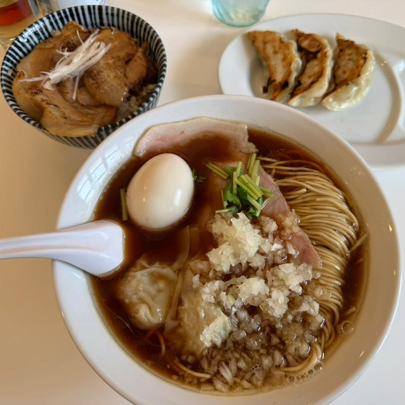 味玉中華そばセット(中華そば専門店　一六食堂)