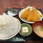 キスフライ定食ライス大盛り