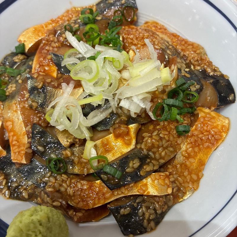 ごまサバ丼(築地食堂 源ちゃん)