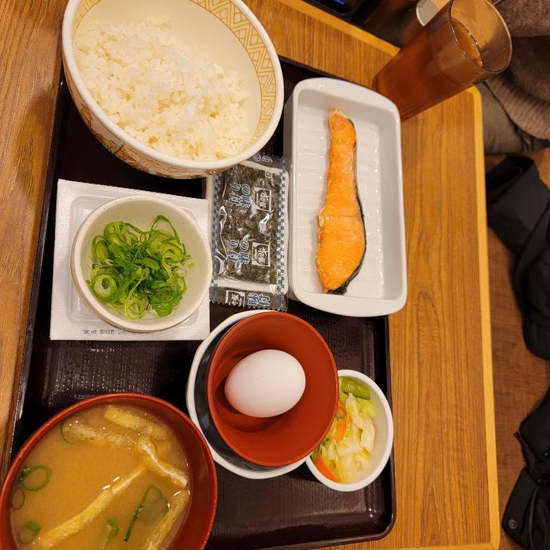 鮭納豆定食(すき家 西台駅西)