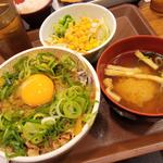 ネギたま牛丼ライト(サラダセット)