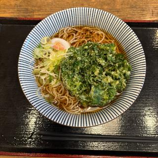 春菊の天ぷらそば(そばいちエキュート赤羽店)