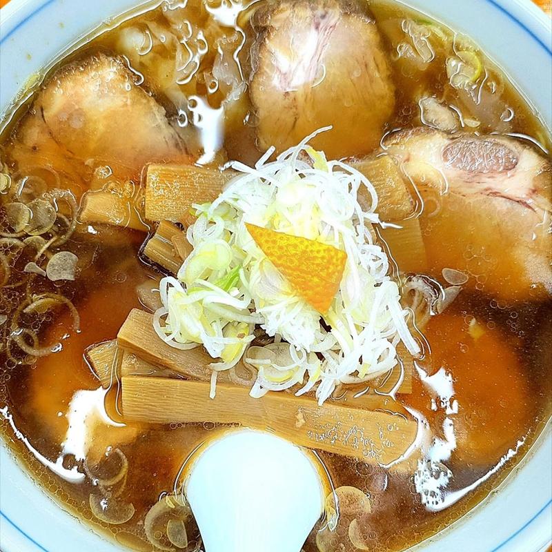 チャーシュー麺半々 薬味多め(勝や)