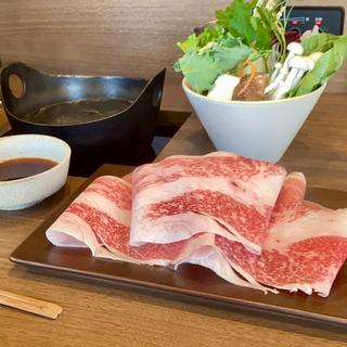 しゃぶしゃぶセット 国産牛バラ×国産豚(しゃぶ笑 黒門日本橋店)