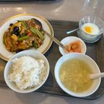 豚肉とキクラゲの玉子炒め定食(福臨大飯店)