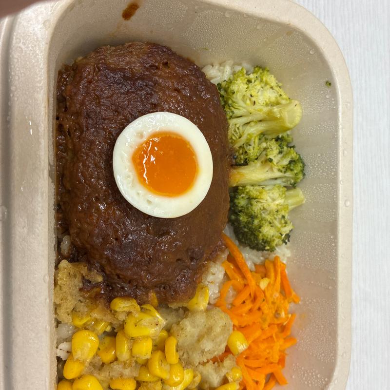 あえて、ロコモコハンバーグ、根菜のドライカレー(株式会社アサヒウェルネスフーズ)