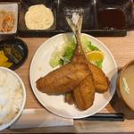 一本釣りあじフライ定食