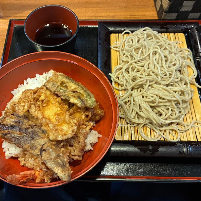 満腹セット（天丼+もりそば）(藪そば)