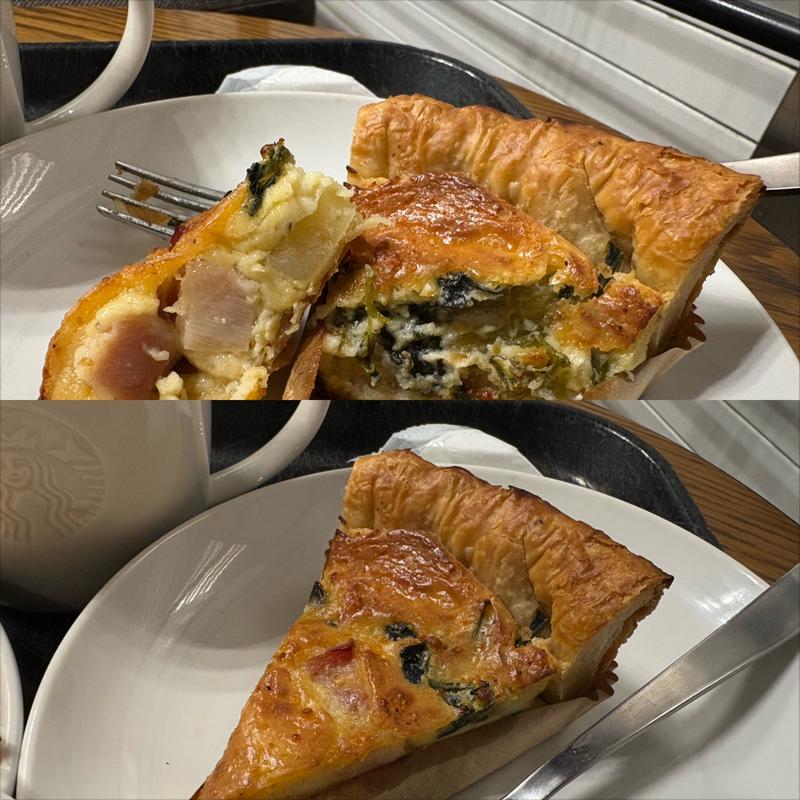 ベーコンとほうれん草のキッシュ(スターバックスコーヒー 青葉台東急スクエア店)