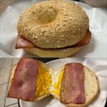 ベーコンエッグチーズベーグルサンド