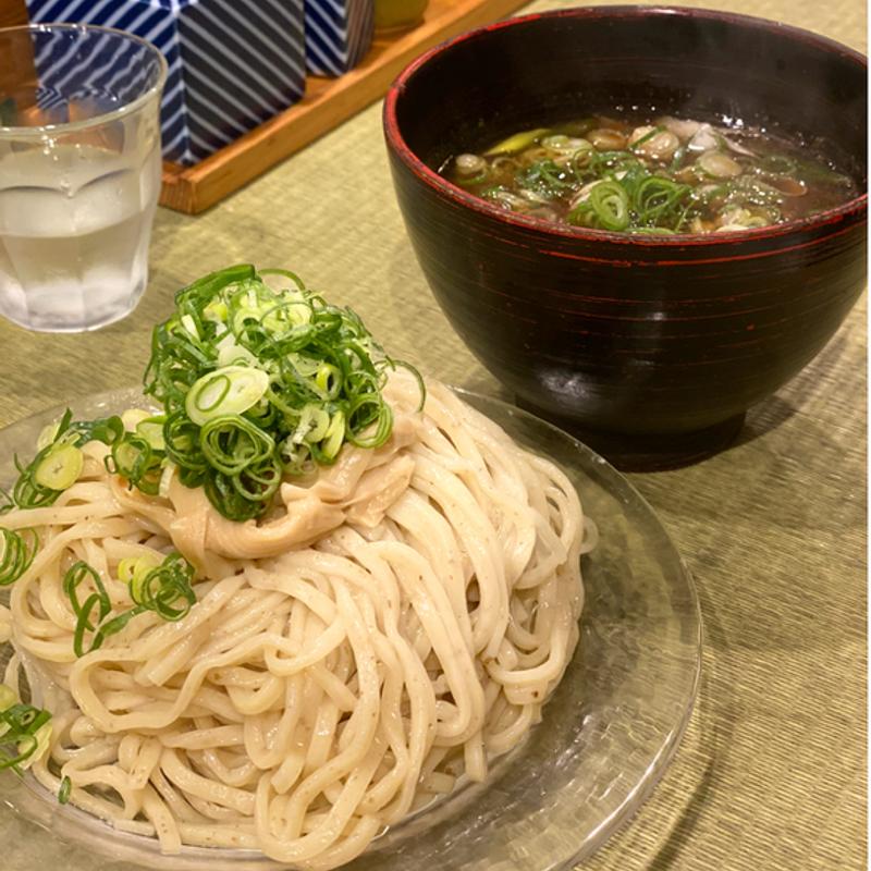 鴨汁つけそば(らーめん鴨to葱　イイトルミネ新宿店)