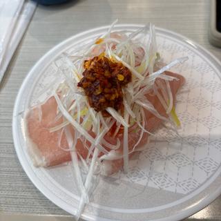 生ハムネギ辣油(はま寿司 新潟新津店)